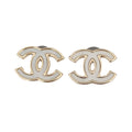 18K  Chanel Black & White Earrings