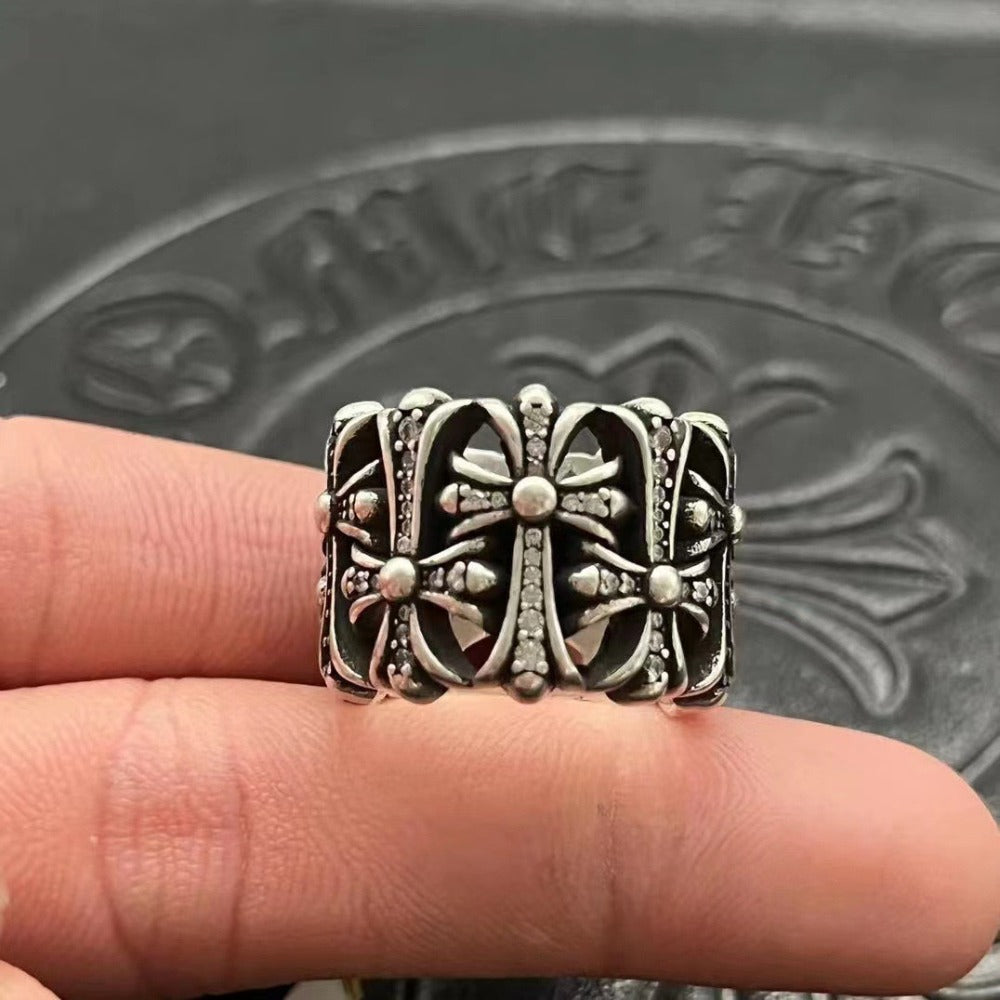 Chrome Heart Ring Vintage Medieval