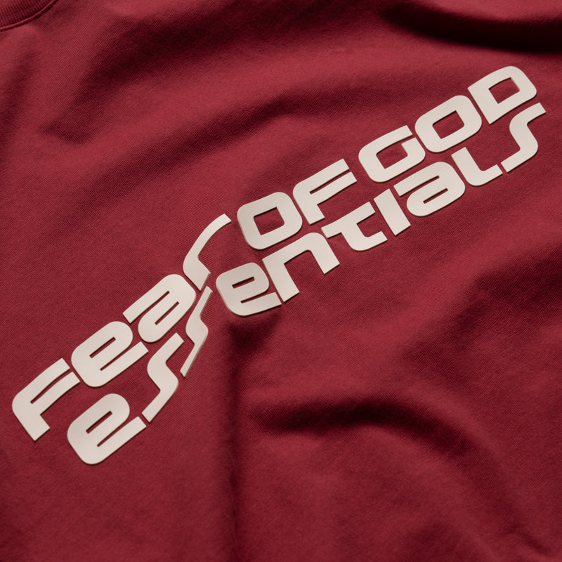 Fear Of God Essentials 90's L/S Tee - Crimson