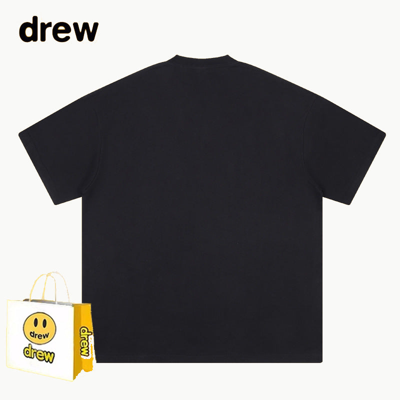 Drew T-shirts Smiley Red Hat Printed T-shirt