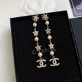 18K  Chanel Long Tassel Earrings