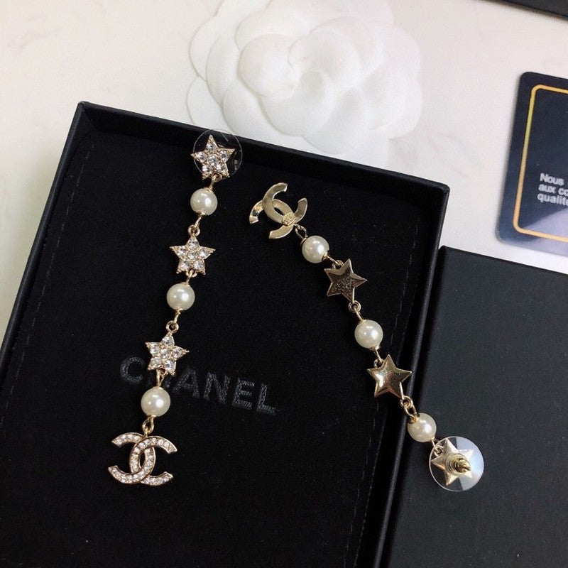 18K  Chanel Long Tassel Earrings